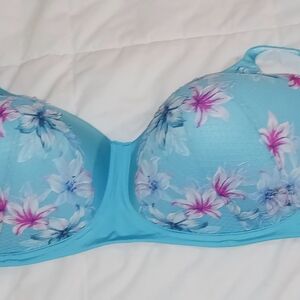 Torrid Blue Floral Women's Bra Size 50 DD